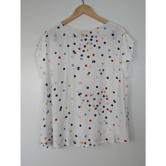 Boden Polka Dot Pleated Front Blouse - Picture 7 of 7